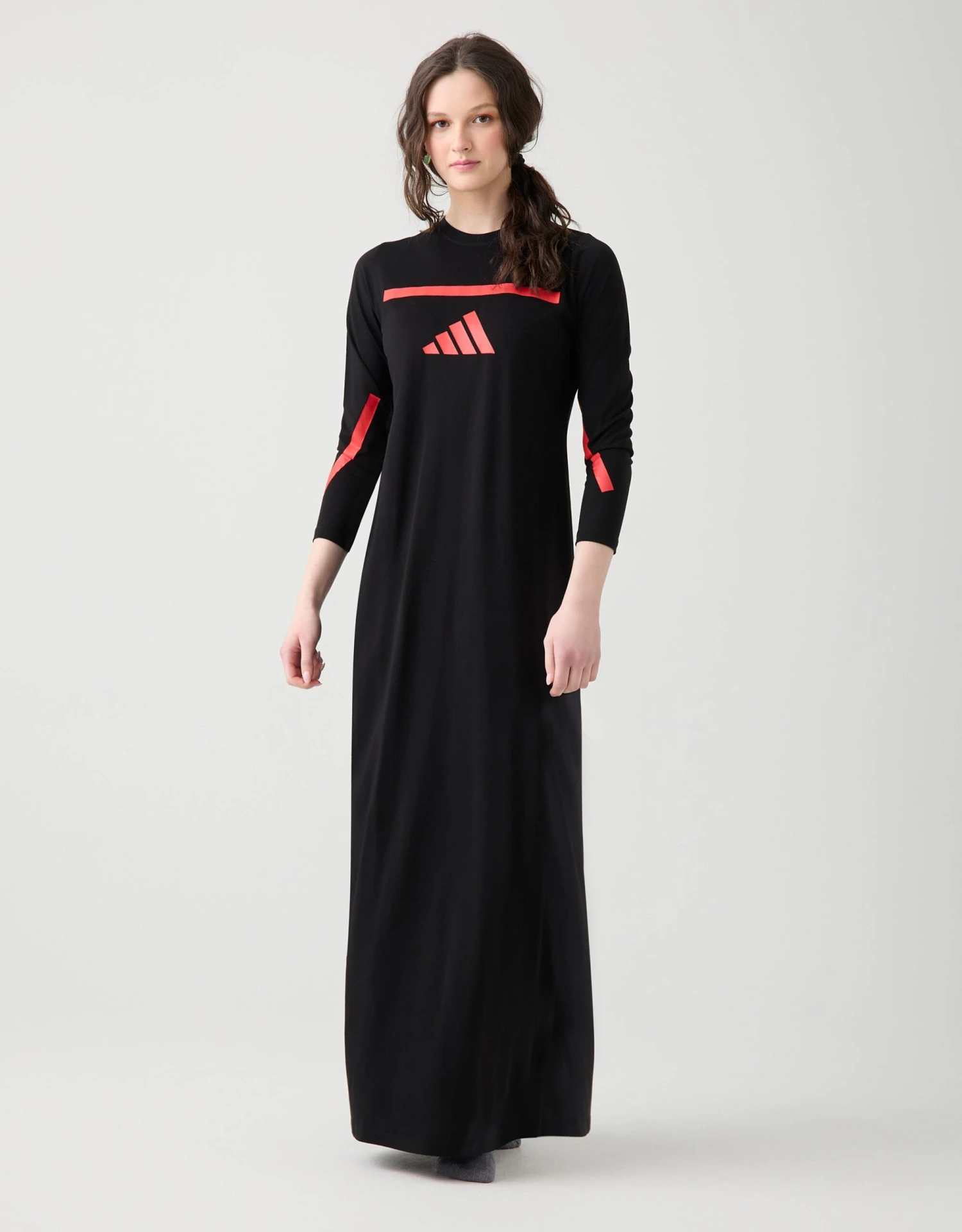 Pull On Nightgown With Sport Motif Black Red 2 Pull On Nightgown With Sport Motif Black Red - Image 2