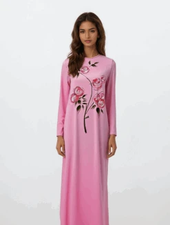 Pink Floral Nightgown