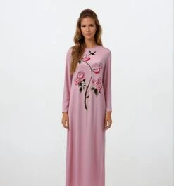 Dusty Pink Floral Nightgown