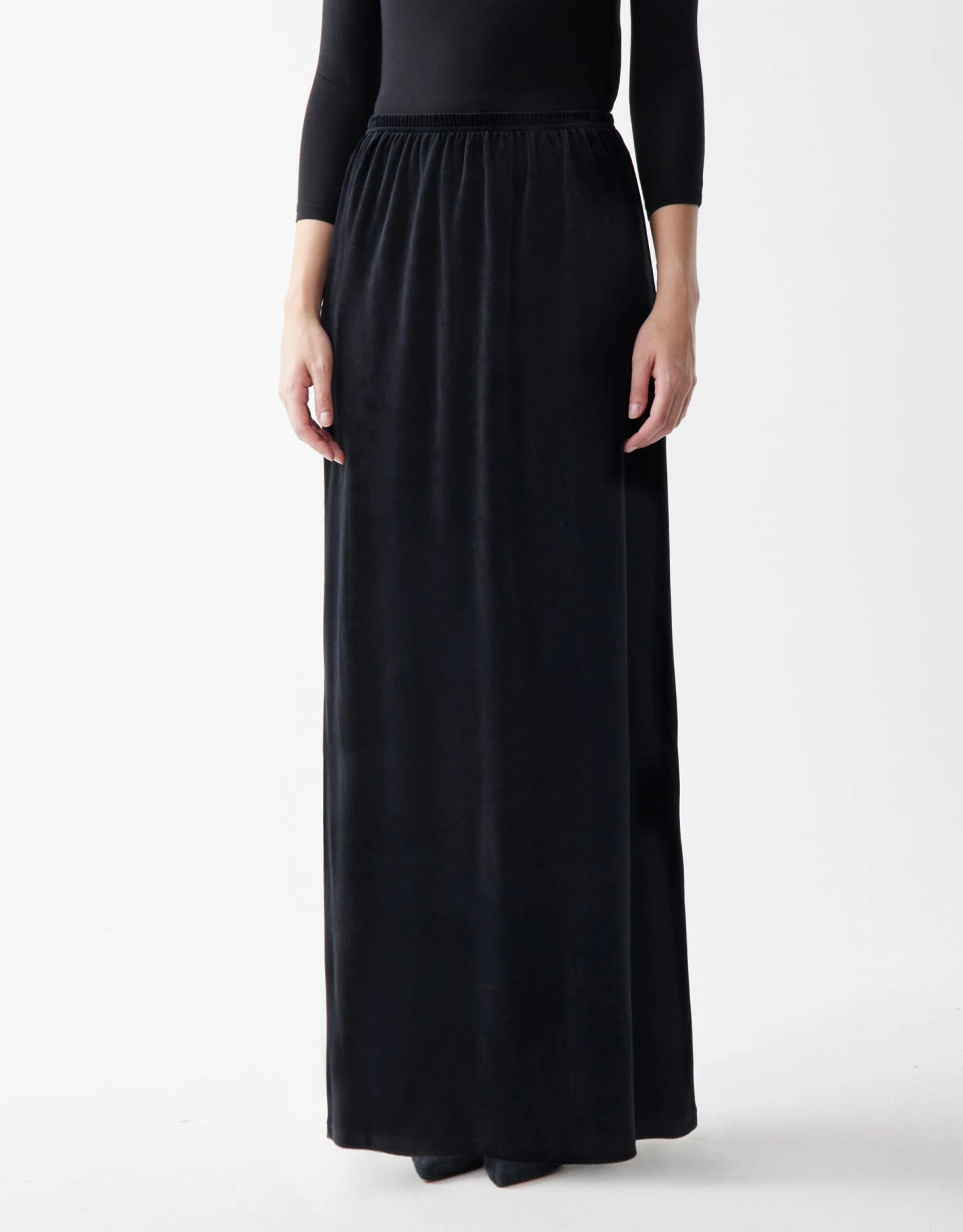 40" Elastic Waist Velour Skirt 1 40" Elastic Waist Velour Skirt