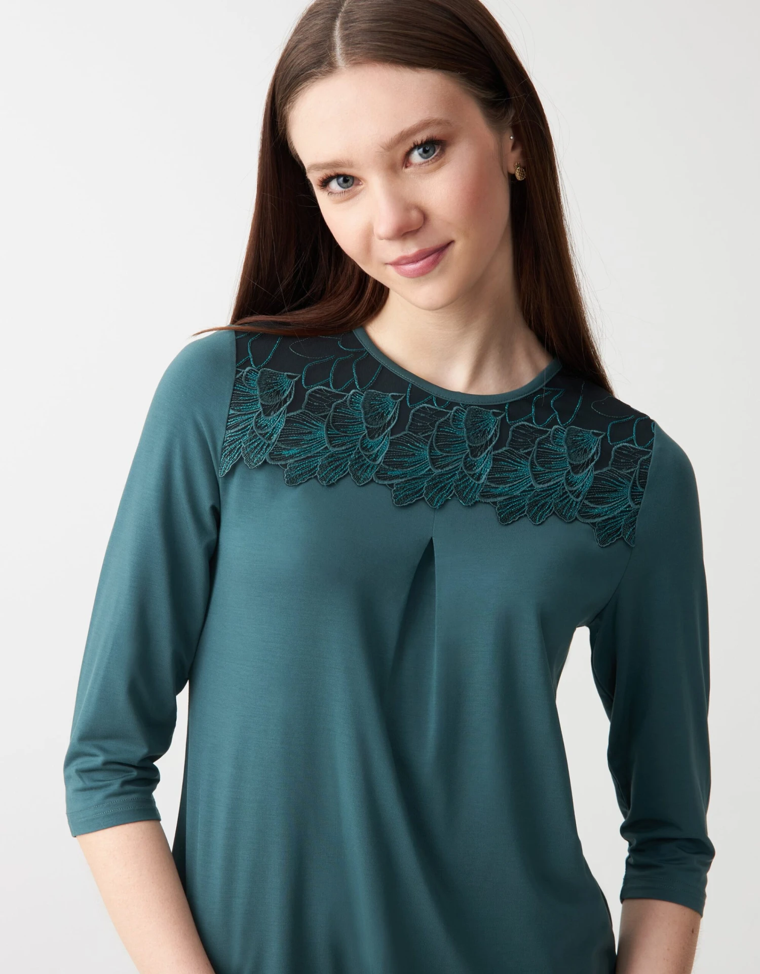 Cinderella Soft Pajama Legging Set With Sparkly Lace Teal Green 2 Cinderella Soft Pajama Legging Set With Sparkly Lace Teal Green - Image 2