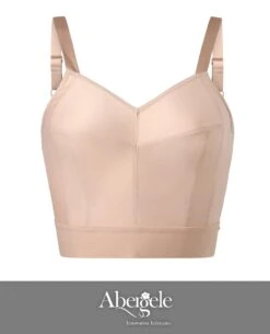 Abergele-Kaye Larcky 5003S 3X Size Slimming Longline Bra For Short Physique