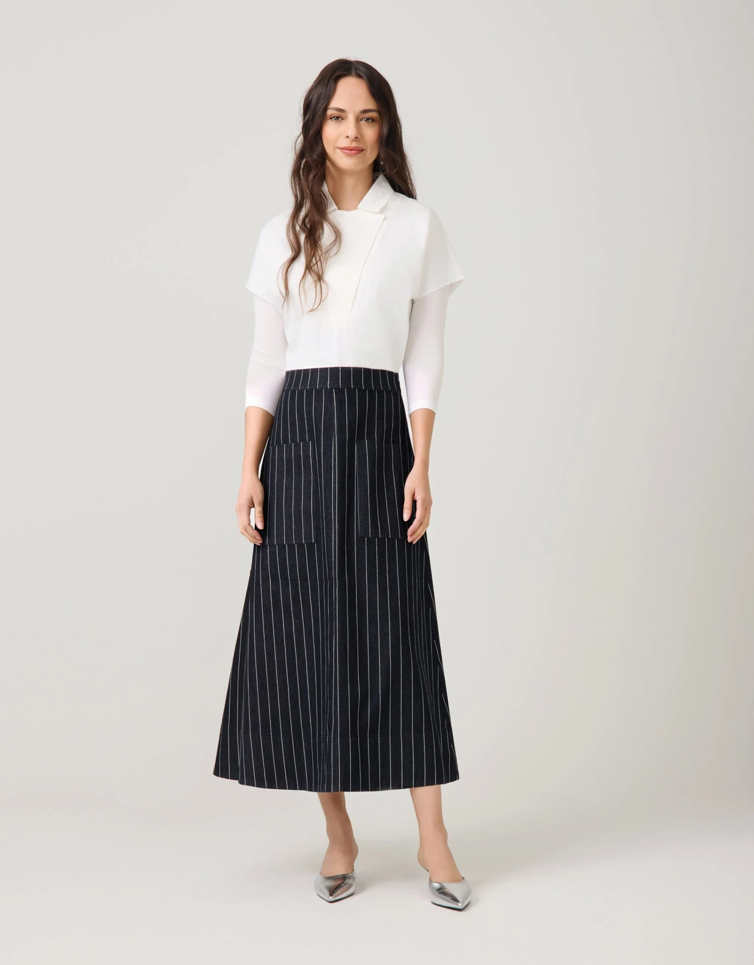 AVID Button Insert Collar Top White 2 AVID Button Insert Collar Top White - Image 2