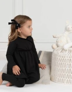 Toddler Girl Crossover Playwear Legging Set With Velour Trim