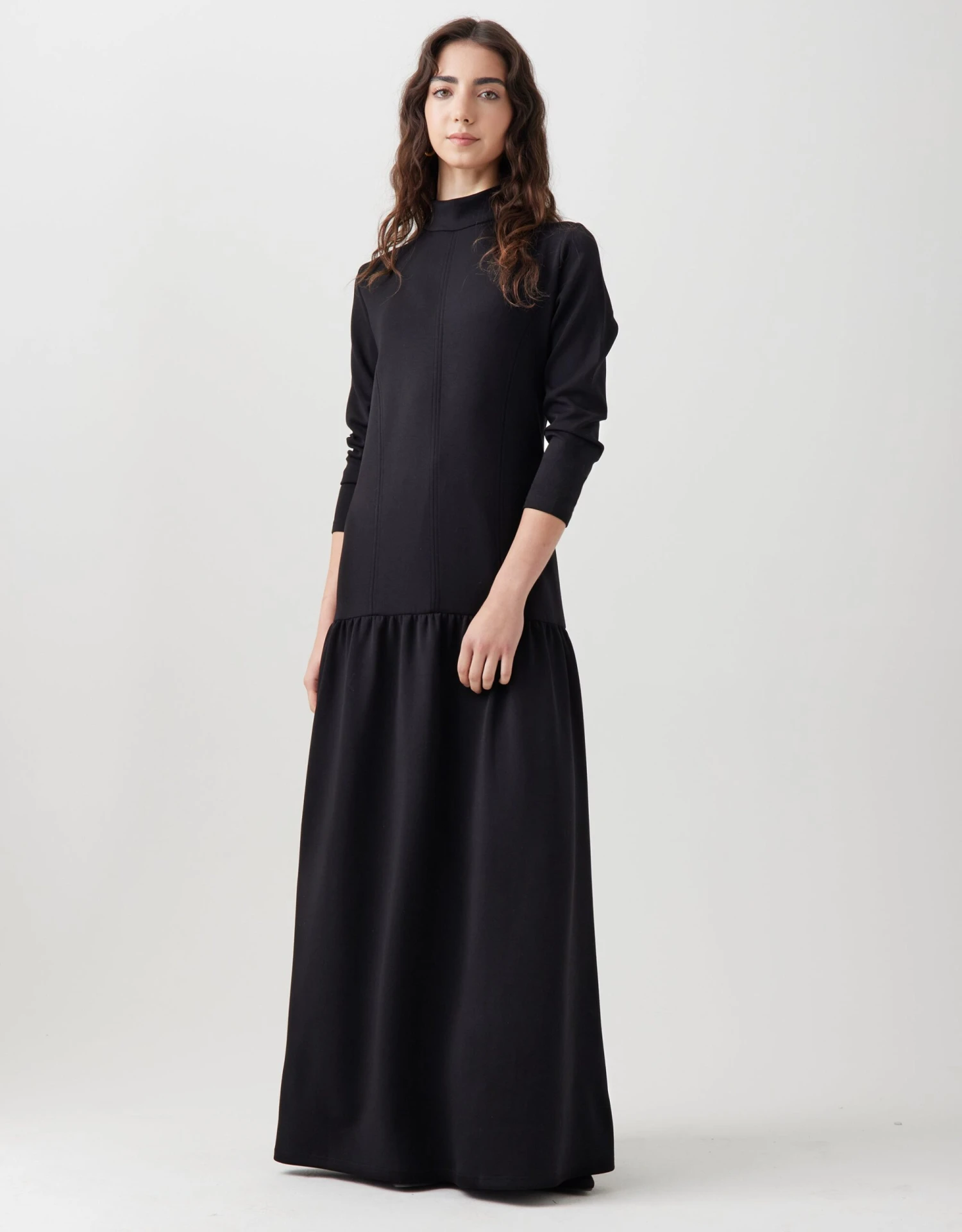Ponte Princess Seamed Maxi Dress Shabbos Robe With Belt 2 Ponte Princess Seamed Maxi Dress Shabbos Robe With Belt - Image 2
