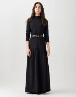 Ponte Princess Seamed Maxi Dress Shabbos Robe With Belt