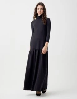 Ribbed Cropped Button Cardigan Black 5 Ribbed Cropped Button Cardigan Black -Fashionable Home Wear DSFWTN2429B PonteTieredTneckJumper2 53b8506c ee05 456d bc91 c3dff6f9ea5c