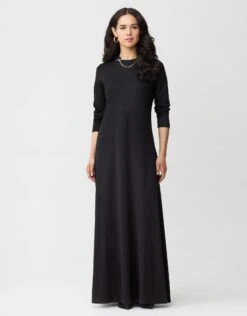 Jersey Maxi Dress Shabbos Robe With Chain Detail