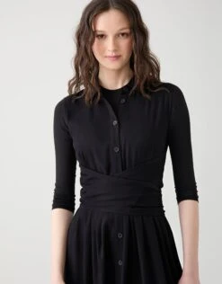 Sleeveless Rayon Maxi Dress With Multi Option Wrap Around Sash Black 7 Sleeveless Rayon Maxi Dress With Multi Option Wrap Around Sash Black -Fashionable Home Wear DSSPTN2515 WrapAroundSash.RayonBlk4