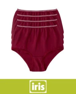 Iris Sport 4-Pack Ultra Comfort Cotton And Spandex Panty Briefs