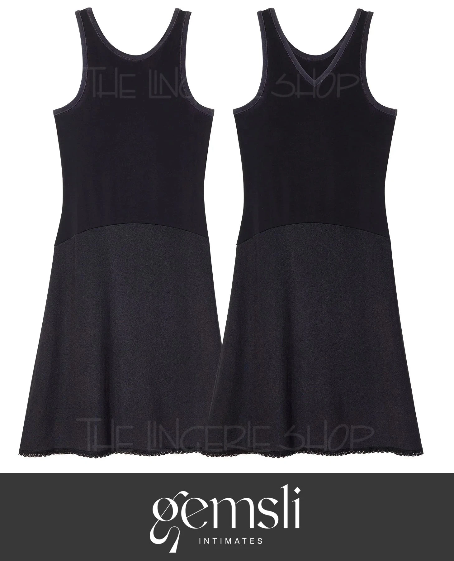 Gemsli FK308 Reversible 2-in-1 Solid Color Combination Full Slip 1 Gemsli FK308 Reversible 2-in-1 Solid Color Combination Full Slip