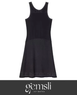 Gemsli FK308 Reversible 2-in-1 Solid Color Combination Full Slip 5 Gemsli FK308 Reversible 2-in-1 Solid Color Combination Full Slip -Fashionable Home Wear FK308 ReversibleCombo Black