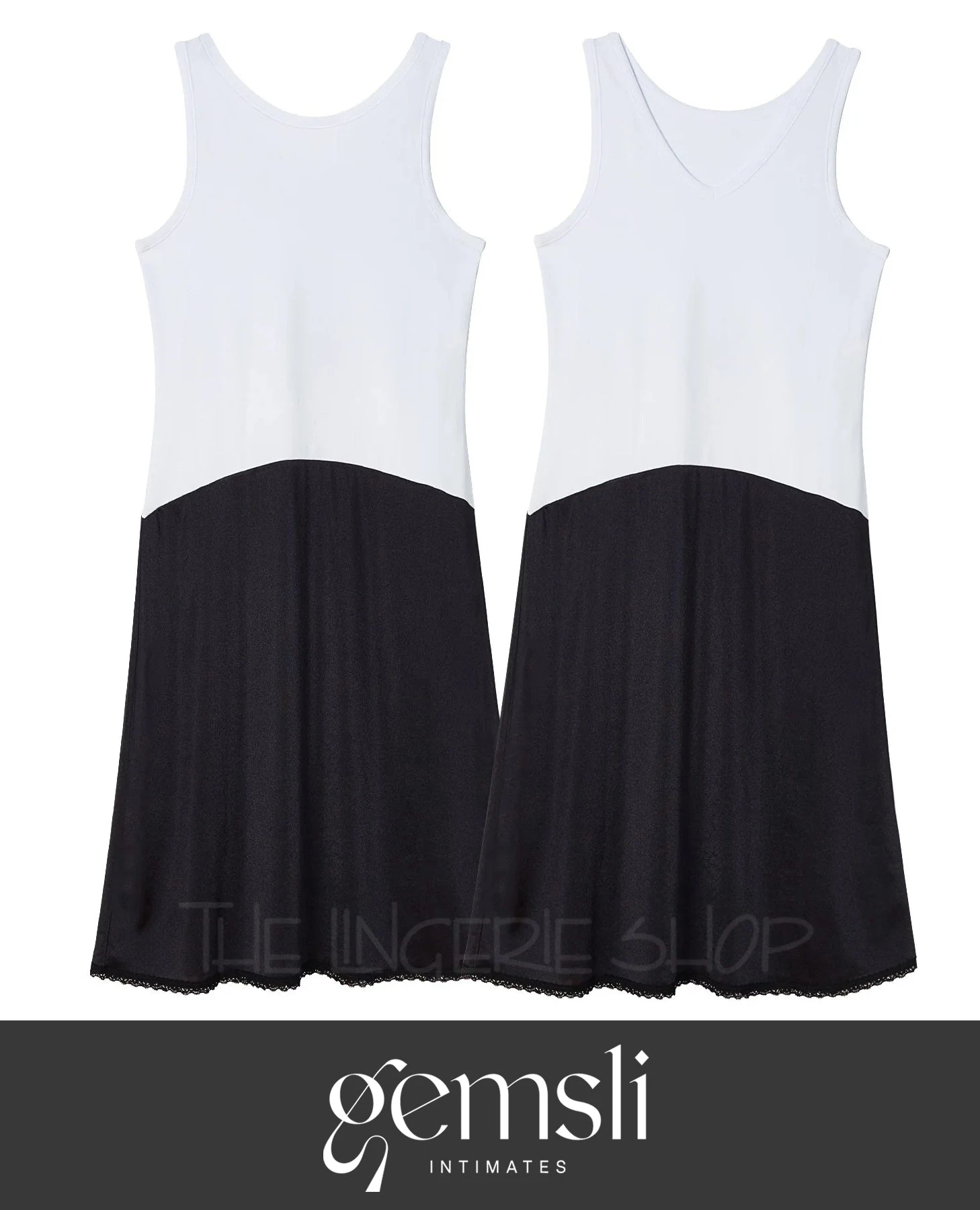 Gemsli FK308 Reversible 2-in-1 Multi Color Combination Full Slip 1 Gemsli FK308 Reversible 2-in-1 Multi Color Combination Full Slip