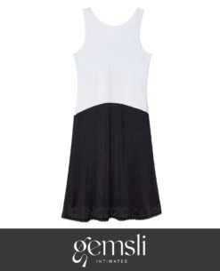 Gemsli FK308 Reversible 2-in-1 Multi Color Combination Full Slip 5 Gemsli FK308 Reversible 2-in-1 Multi Color Combination Full Slip -Fashionable Home Wear FK308 ReversibleCombo BlackWhite2