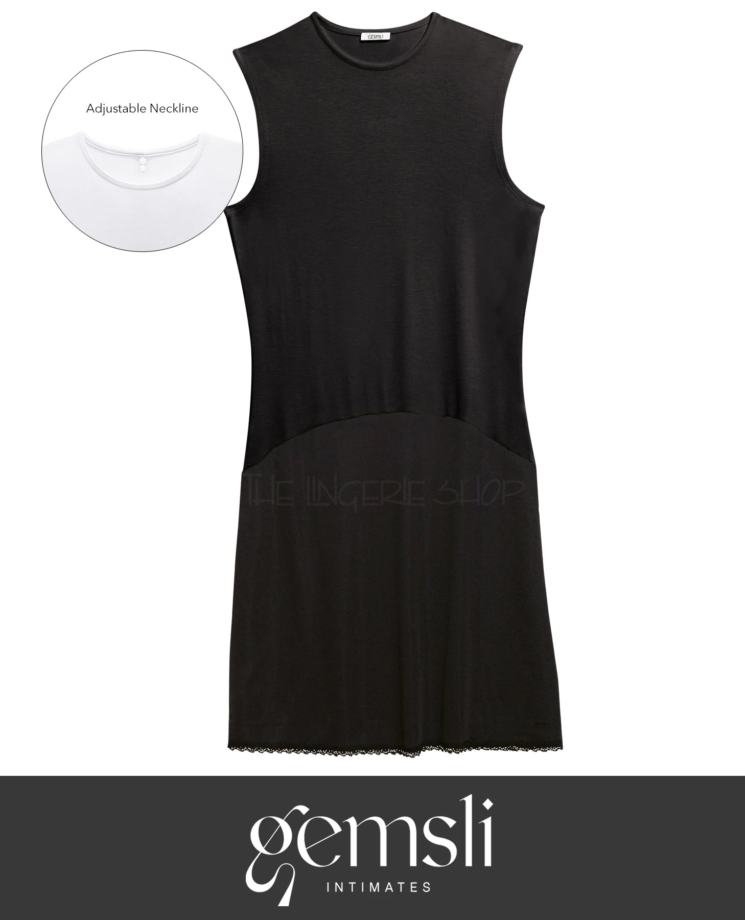 Gemsli FK314 Adjustable Crew Neck Solid Color Combination Full Slip 1 Gemsli FK314 Adjustable Crew Neck Solid Color Combination Full Slip