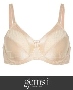 Gemsli GBR200 Dot Mesh Minimizer Underwire Bra