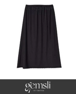 Gemsli HK300 Nylon Half Slip With Lace Black