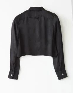 Fashionable Home Wear -Fashionable Home Wear JewelButtonBlouse.Black2