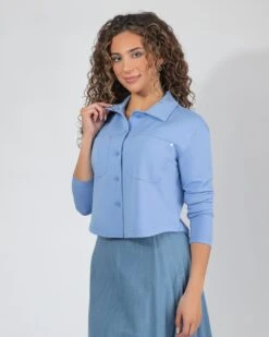 Casual Button-Down Top 10 Casual Button-Down Top -Fashionable Home Wear LS 10