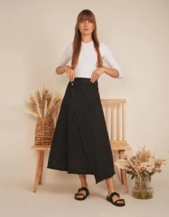 Midi Wrap Skirt