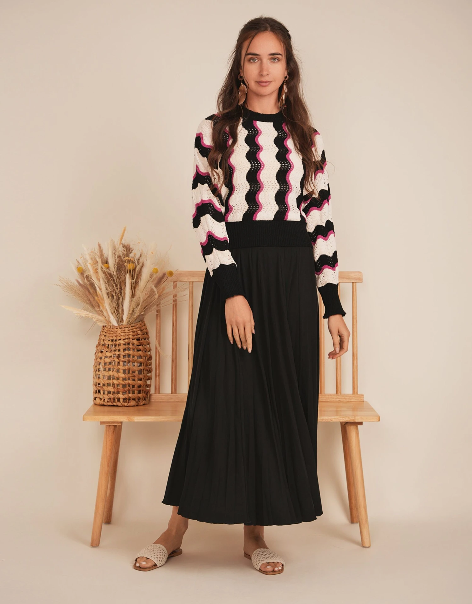 Pique Burst Midi Skirt 1 Pique Burst Midi Skirt