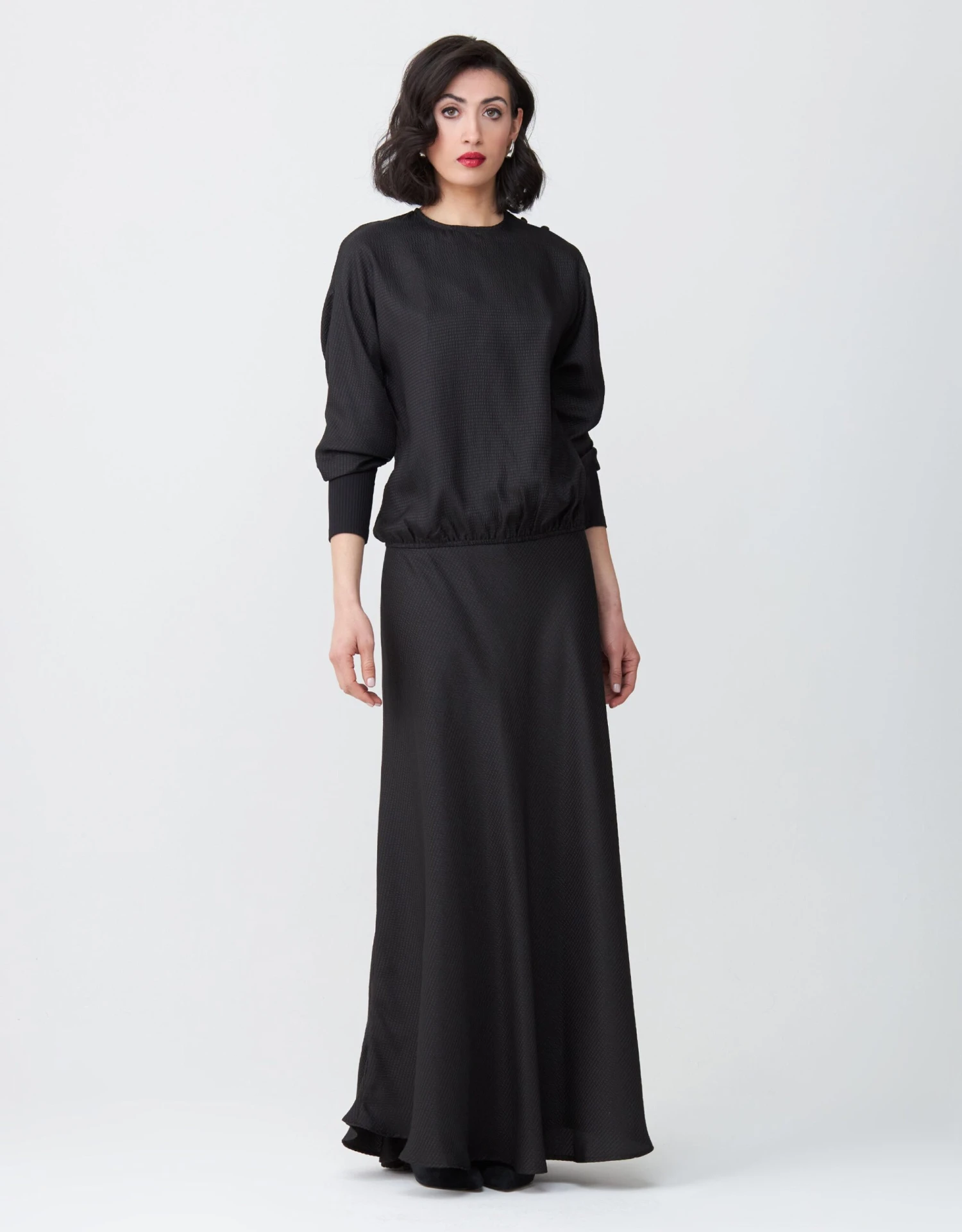 Satin Seersucker Maxi Dress Shabbos Robe Two Piece Set 1 Satin Seersucker Maxi Dress Shabbos Robe Two Piece Set