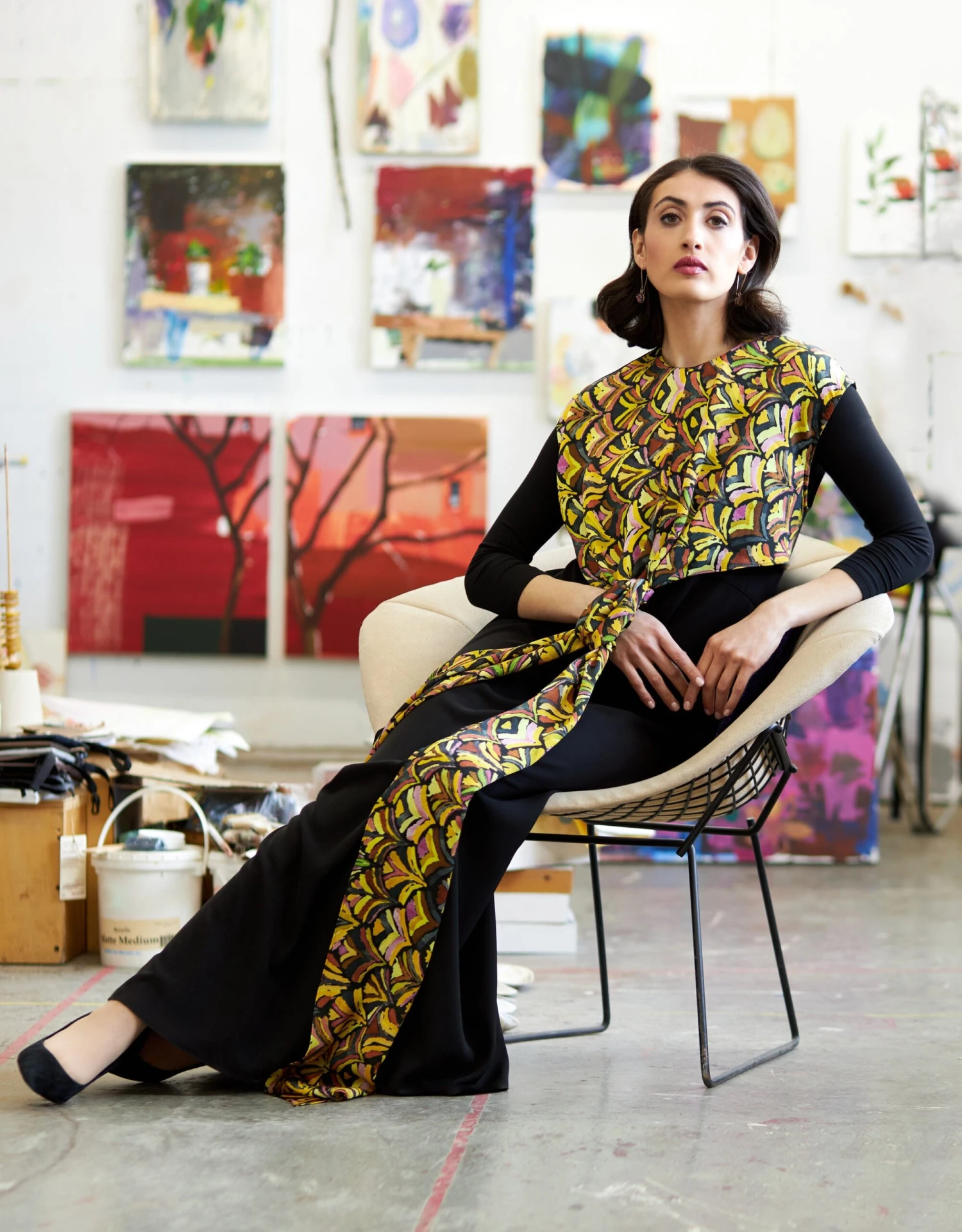 Maxi Dress Shabbos Robe With Print Multi Option Obi Tie Overlay 2 Maxi Dress Shabbos Robe With Print Multi Option Obi Tie Overlay - Image 2