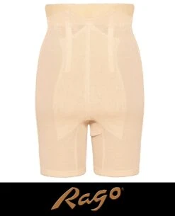 Rago RG696 High Waist Leg Shaper Firm Shaping Girdle -Fashionable Home Wear Rago 696 Beige.BV