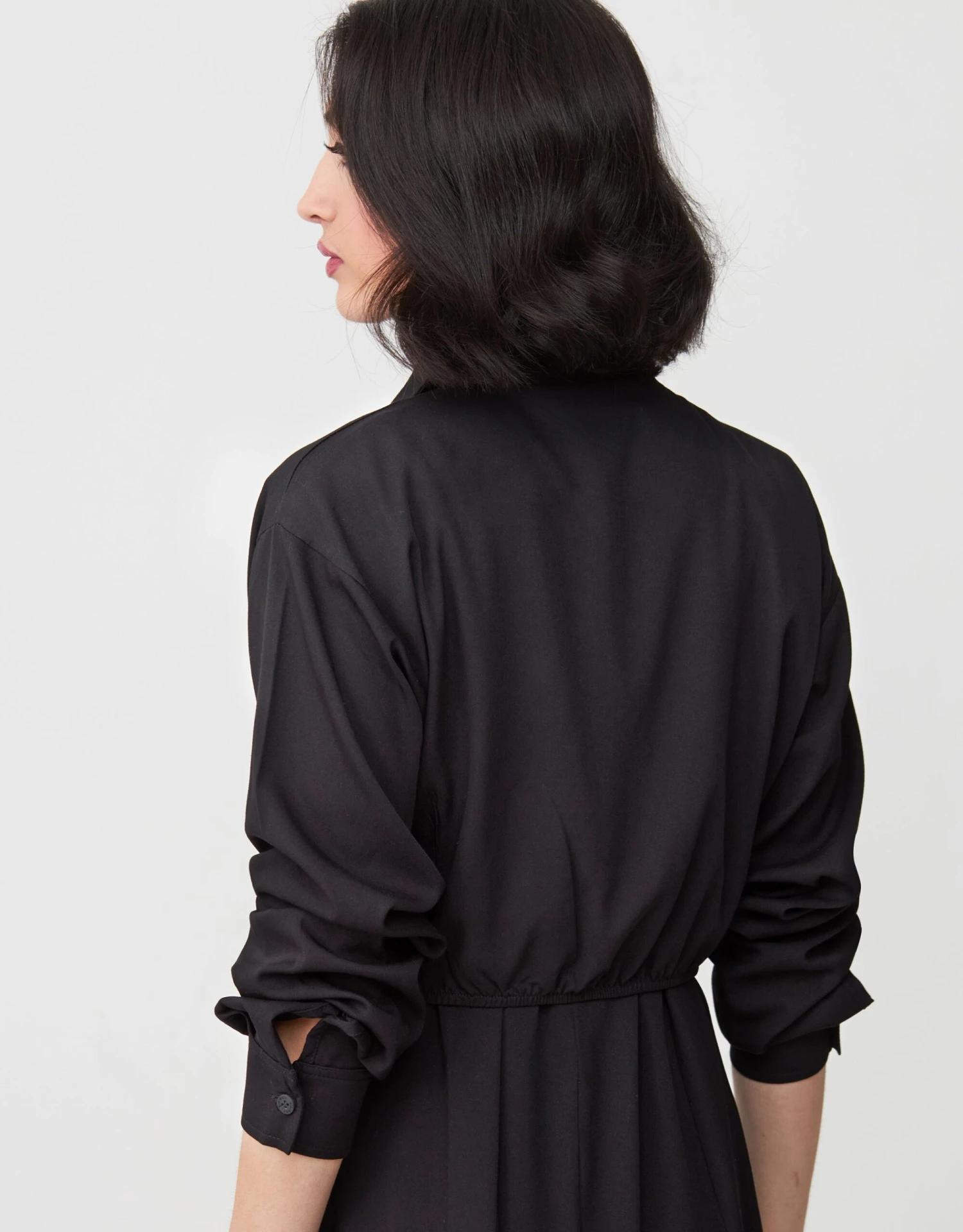 Multi Option Sleeveless Rayon Maxi Dress Shabbos Robe With Tie Front Shirt Two Piece Set 5 Multi Option Sleeveless Rayon Maxi Dress Shabbos Robe With Tie Front Shirt Two Piece Set - Image 5