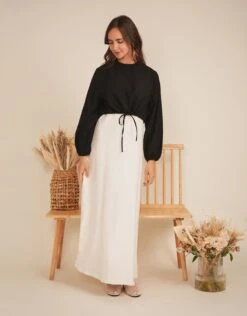 Fashionable Home Wear -Fashionable Home Wear SB5CM1271T ScrunchBlouse.Black