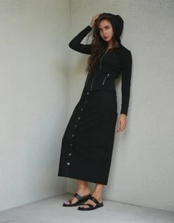 Seam Hoodie Zip Up Sweatshirt