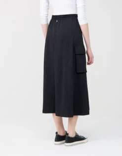 29"-33"-37" Jersey Skirt With Elastic Drawstring Waist And Cargo Pockets 7 29"-33"-37" Jersey Skirt With Elastic Drawstring Waist And Cargo Pockets -Fashionable Home Wear SKSP246 CargoDrawstring.RedTips3