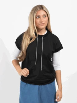 Von Bon Relaxed Top Black