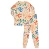 Kids Pima Cotton Crayon Box Pajamas Legging Playwear Set Multi
