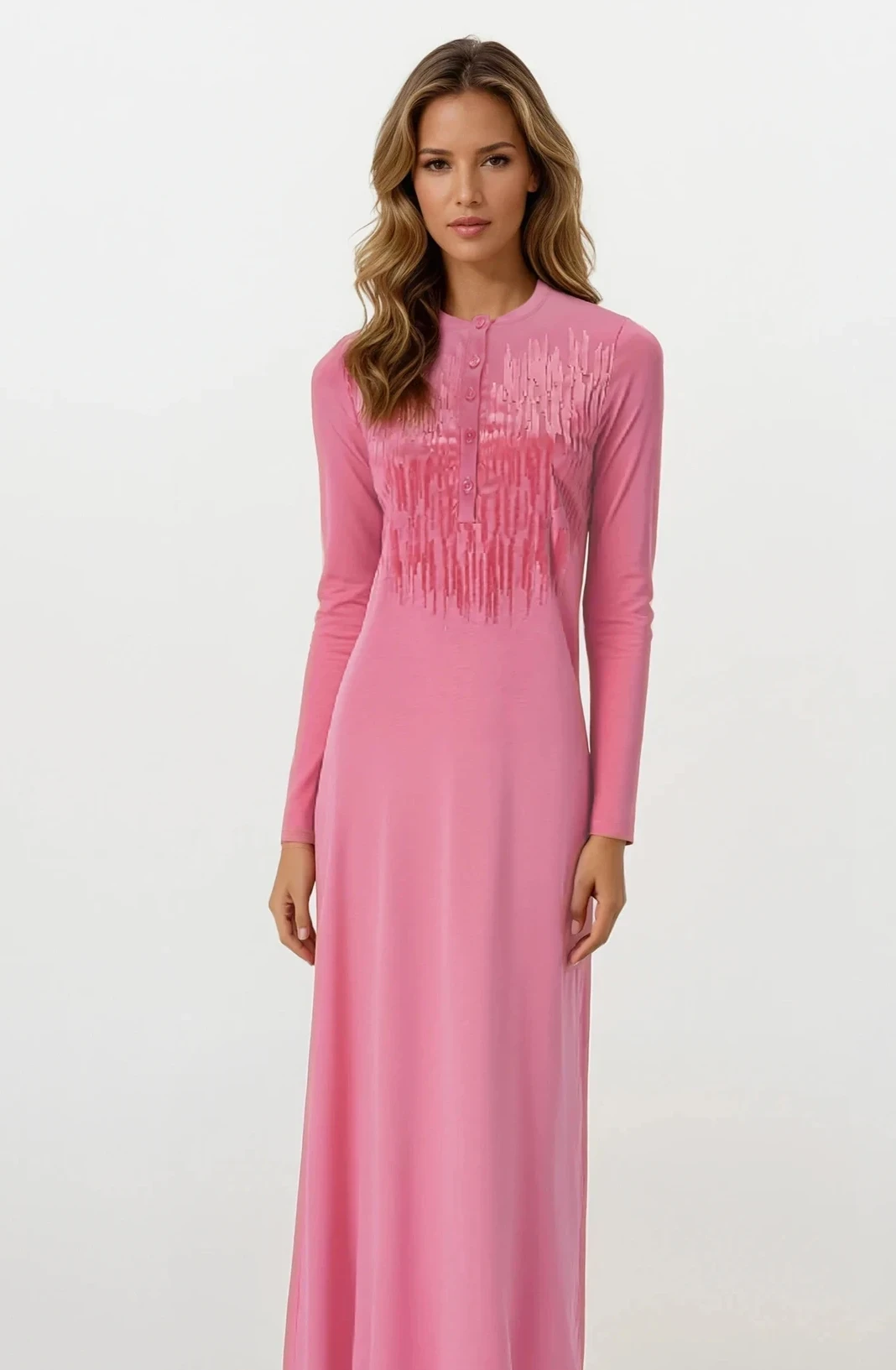 Pink Button Down Nightgown 1 Pink Button Down Nightgown