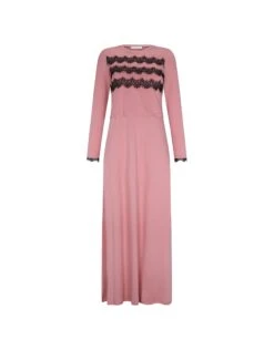 Cinderella Triple Lace Nursing Bolero Nightgown Pink Black