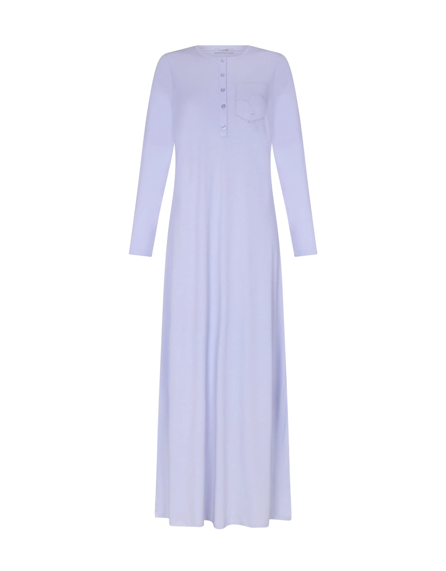 Crimson Pocket Button Down Nightgown 3 Crimson Pocket Button Down Nightgown - Image 3