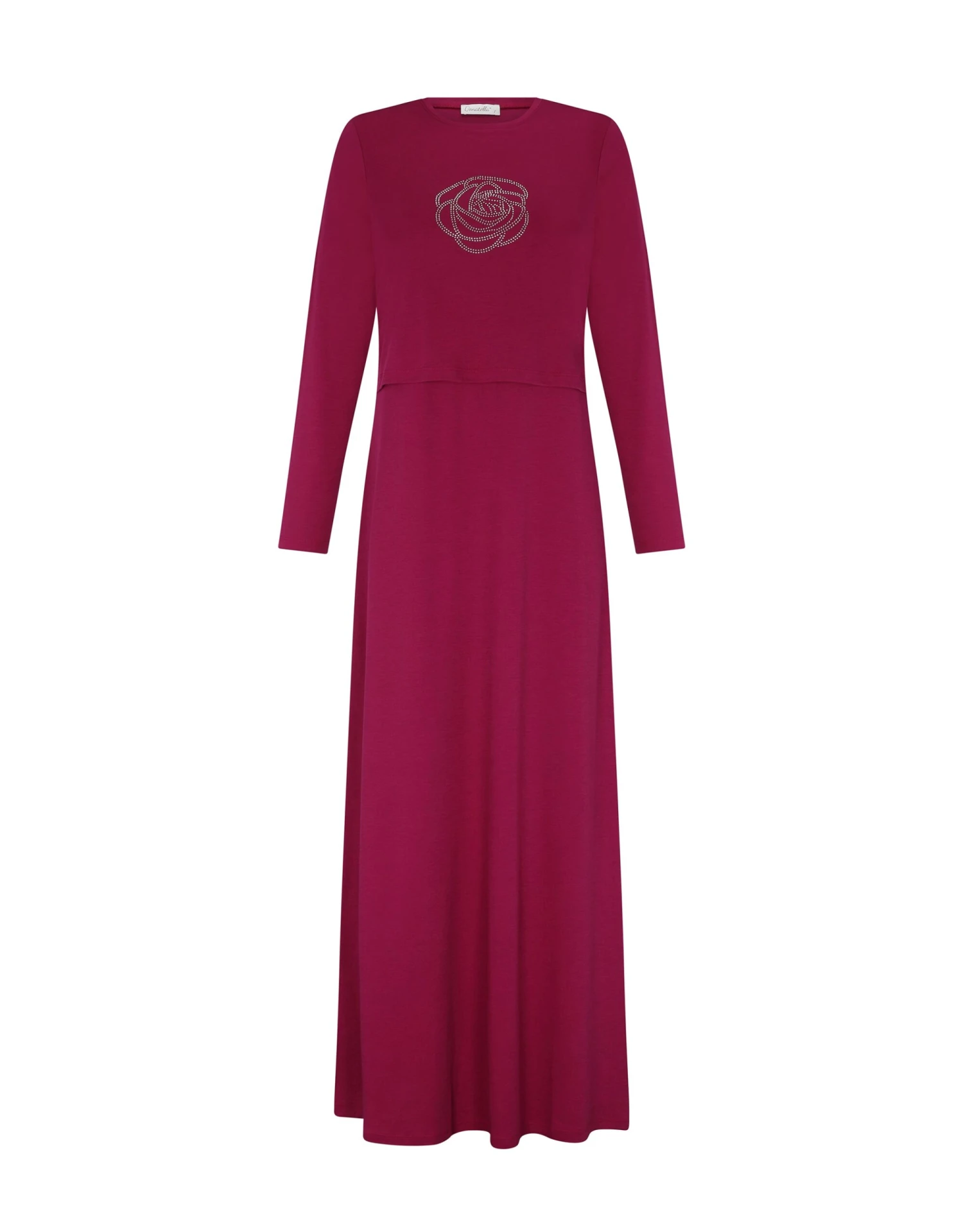 Fuchsia Rose Nursing Nightgown 2 Fuchsia Rose Nursing Nightgown - Image 2