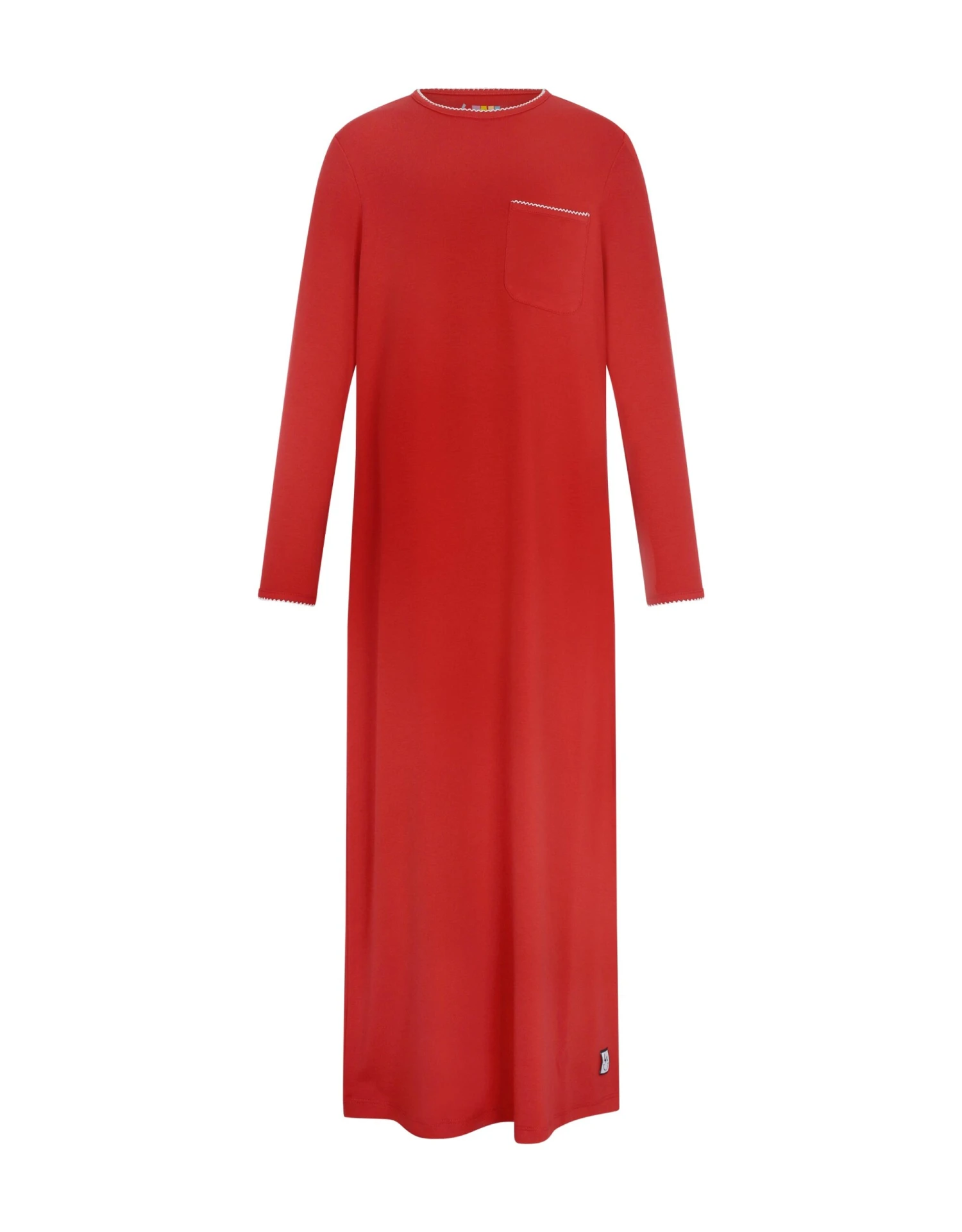 Pima Cotton Picot Trimmed Kids And Teen Nightgown Lounger Red White 1 Pima Cotton Picot Trimmed Kids And Teen Nightgown Lounger Red White