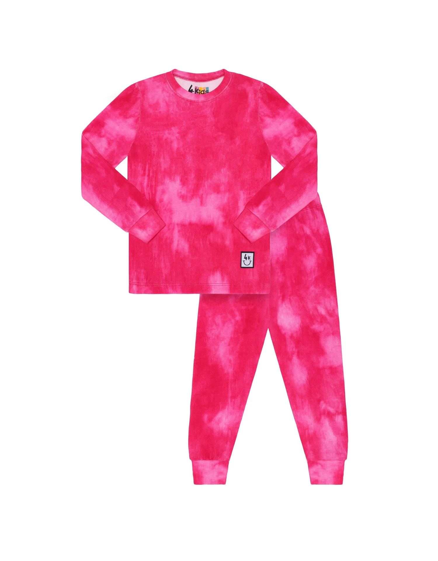 Pima Cotton Kids Pajamas Legging Playwear Set Denim Wash Pink 1 Pima Cotton Kids Pajamas Legging Playwear Set Denim Wash Pink