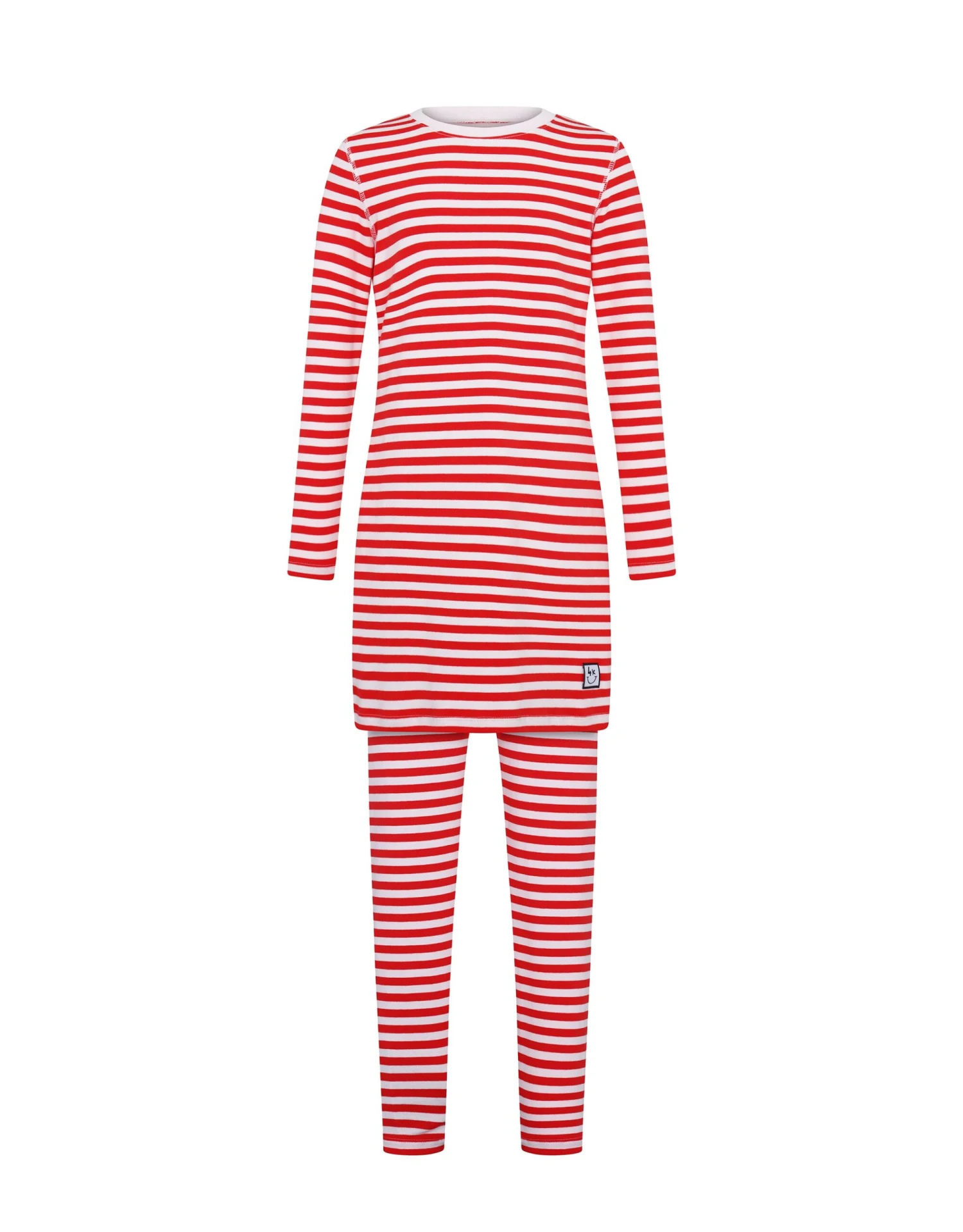 Pima Cotton Kids Tunic Pajamas Legging Set Stitched Seam Red Pink 1 Pima Cotton Kids Tunic Pajamas Legging Set Stitched Seam Red Pink