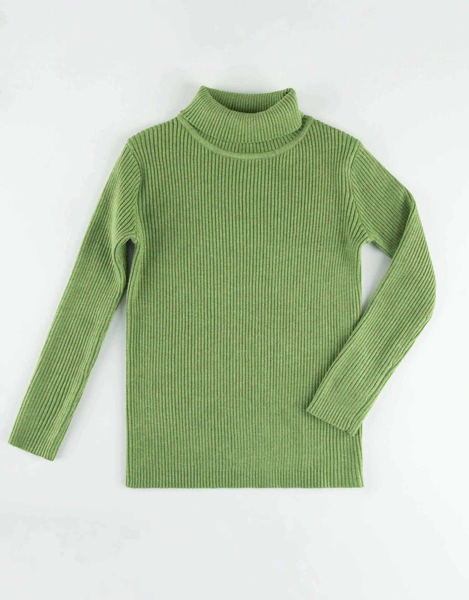 Kids Rib Knit Turtle Neck Sweater Green Heather 1 Kids Rib Knit Turtle Neck Sweater Green Heather