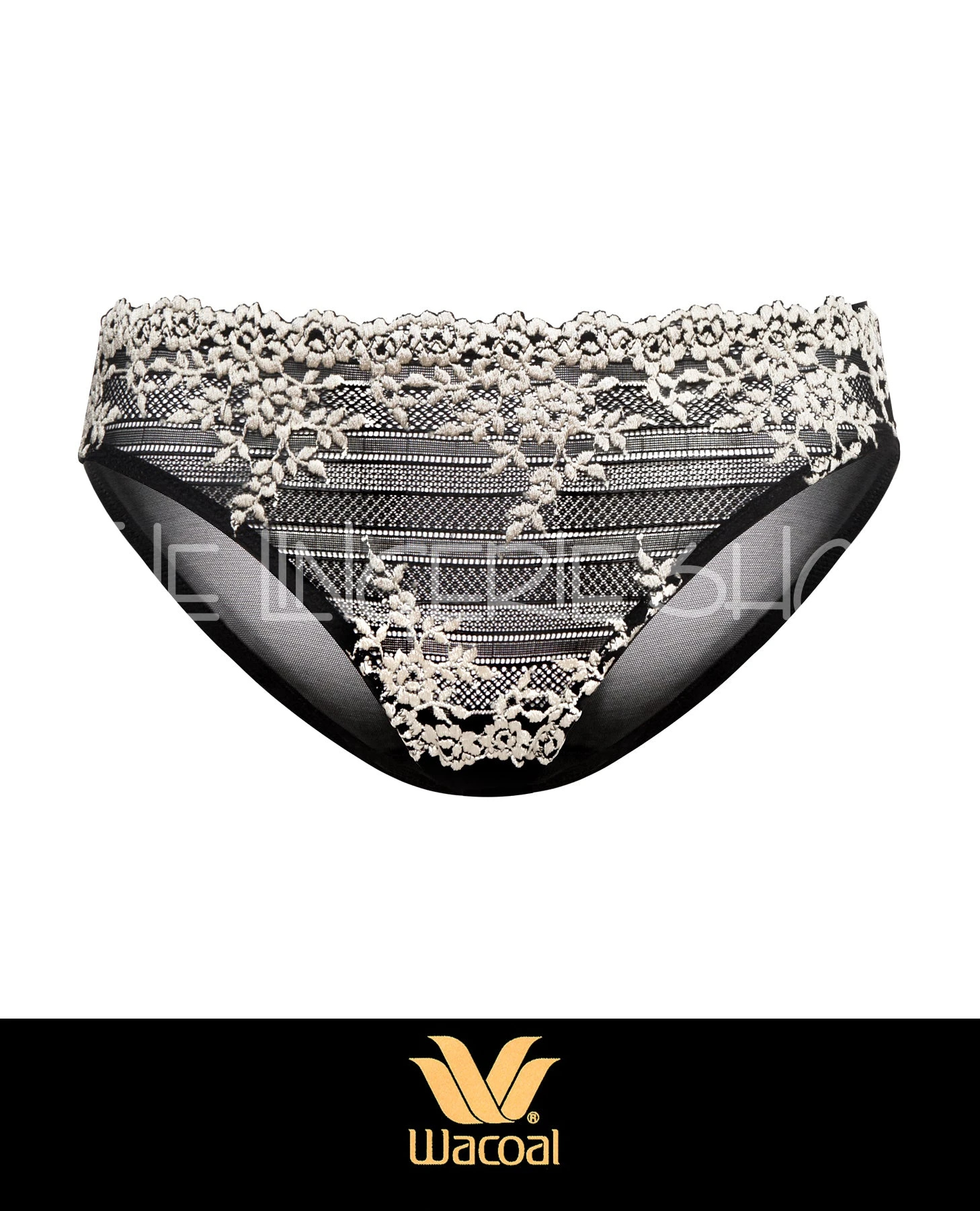 Wacoal 64391 Embrace Lace Bikini Panty Black 1 Wacoal 64391 Embrace Lace Bikini Panty Black