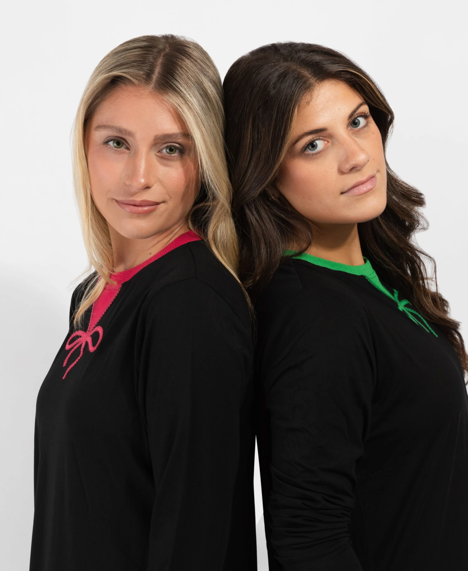 Pull On Nightgown Black With Hot Green Bow 1 Pull On Nightgown Black With Hot Green Bow