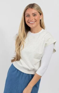 Cotton Sleeveless Vest Grey