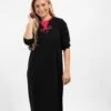 Pull On Nightgown Black With Hot Pink Bow