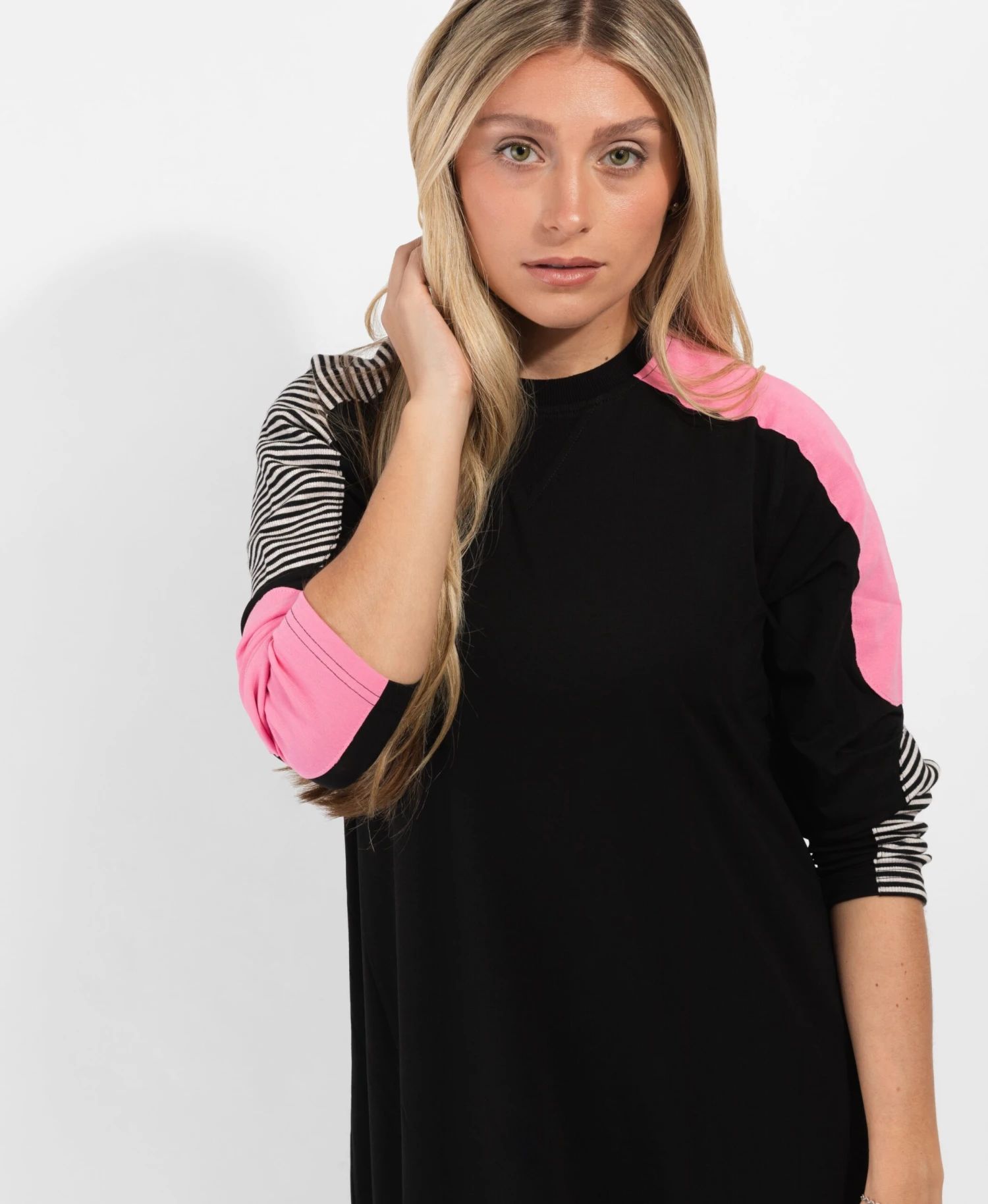 Red And Stripes Patch Nightgown 1 Red And Stripes Patch Nightgown