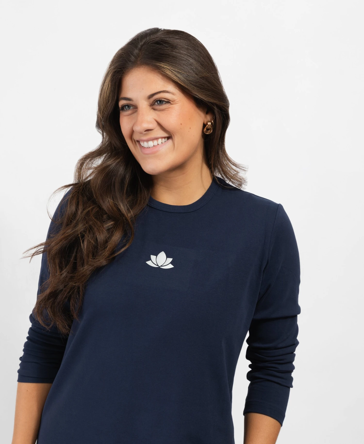 Lotus Pull On Nightgown Navy 1 Lotus Pull On Nightgown Navy