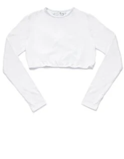 Cotton Modal Long Sleeve Crew Neck Half Shell