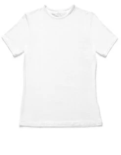 Cotton Modal Short Sleeve Crew Neck Shell